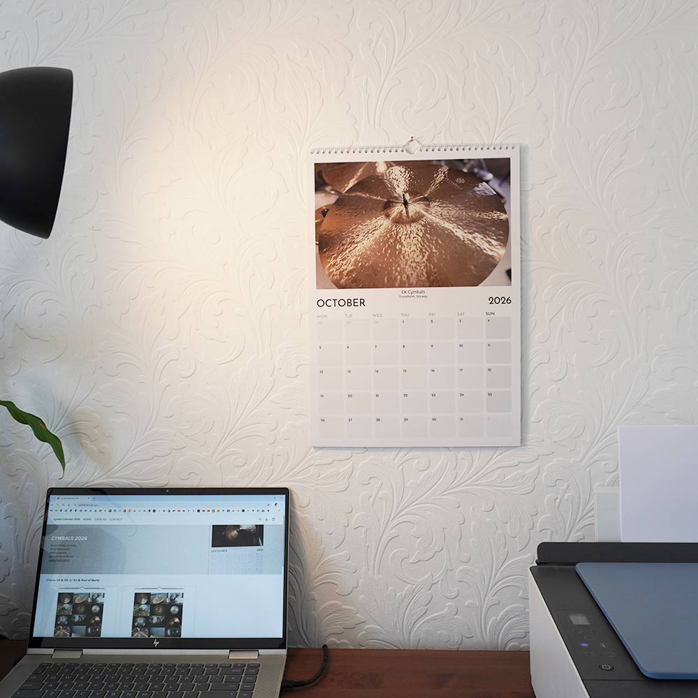 Cymbals 2026 Calendar - 11"x16.5" (US & CA)